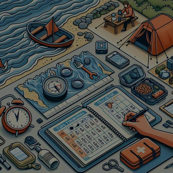 Comment préparer un voyage de camping en focntion des marées pour explorer les côtes de manière sûre?