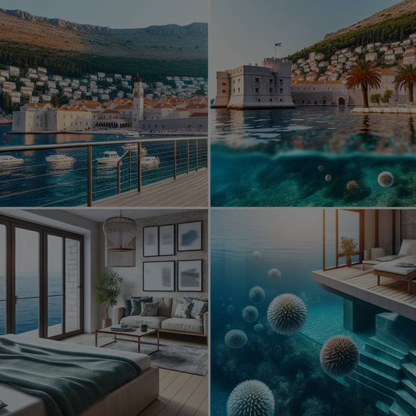 Quels sont les avantages d'une location de vacances à Dubrovnik avec accès privé à la mer?